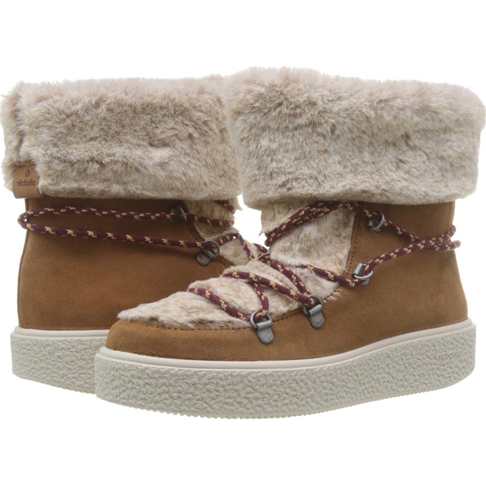 Victoria Camel Suede Leather Boots - Picture 2 of 11